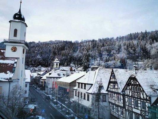 Blick aus dem Dachfenster