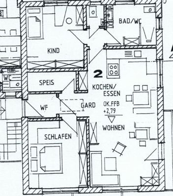 Wohnung 2 Grundriss