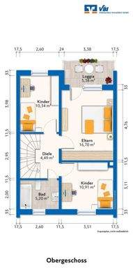 Grundriss Obergeschoss