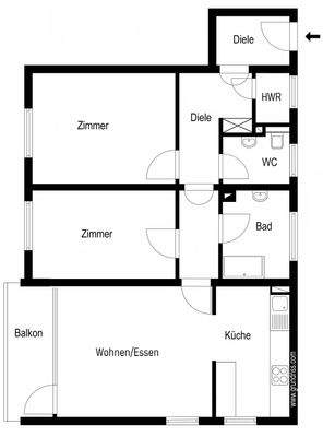 Grundriss Wohnung