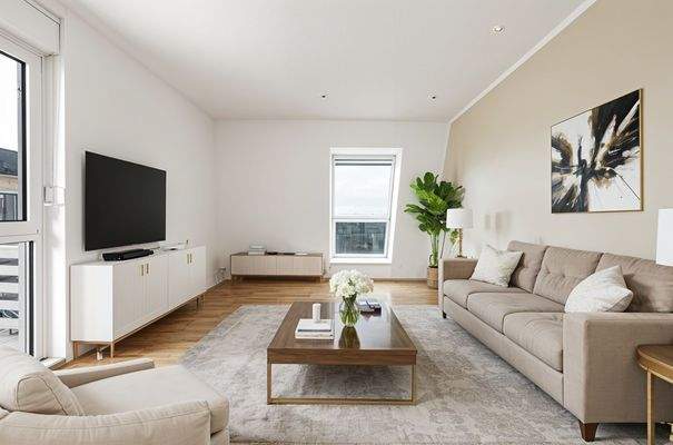 Wohnbeispiel Visualisierung Wohnzimmer