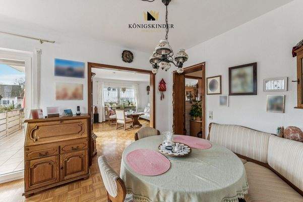 Essbereich, Ausgang Balkon