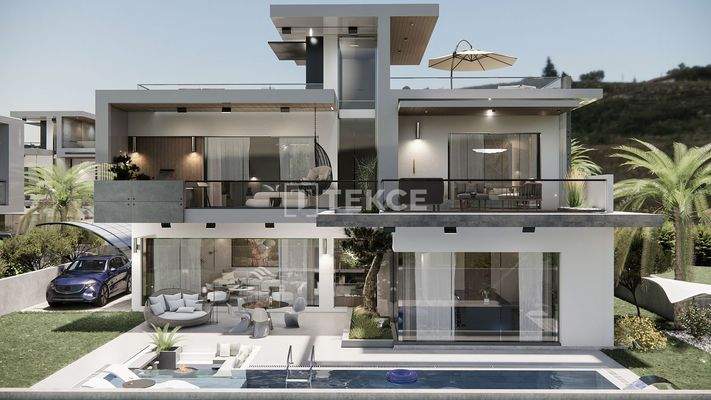 Detached Villas with Pools Near the Beach in Ozanköy Girne