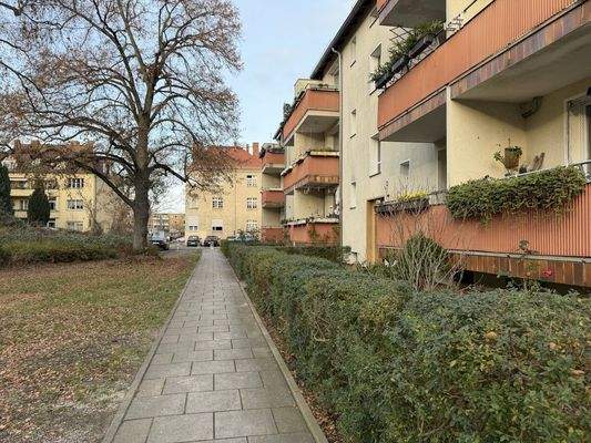 Blick in die Wohnanlage