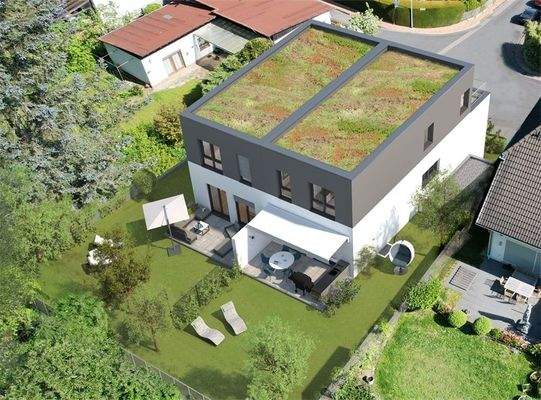 Neubau DHH Eulsheck Gartenseit