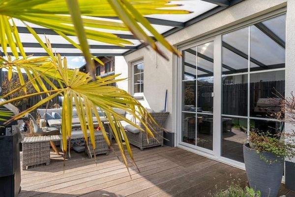 Überdachte Terrasse