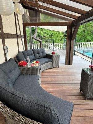 Überdachte Terrasse