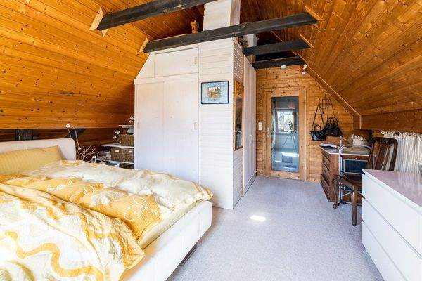 Schlafzimmer im Dachgeschoss 