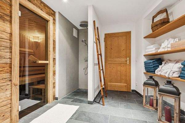 Wellnessfreuden in der hauseigenen Sauna