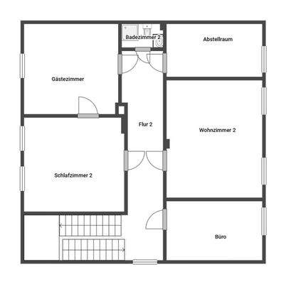 Grundriss Skizze 1.OG
