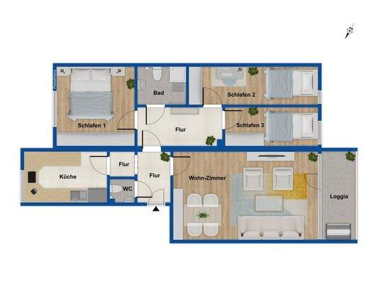 Grundriss 1. Obergeschoss