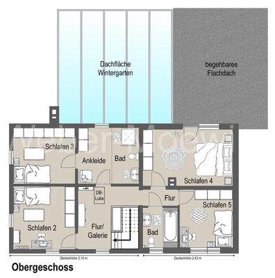 3444 Grundriss Obergeschoss