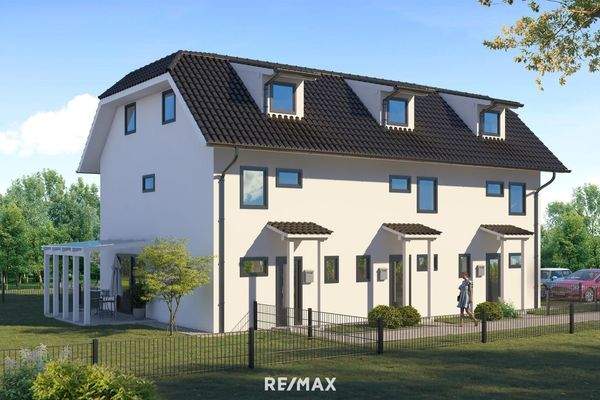 Visualierung Reihenhaus Eingang