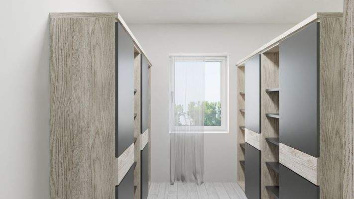 Ankleide im Schlafzimmer