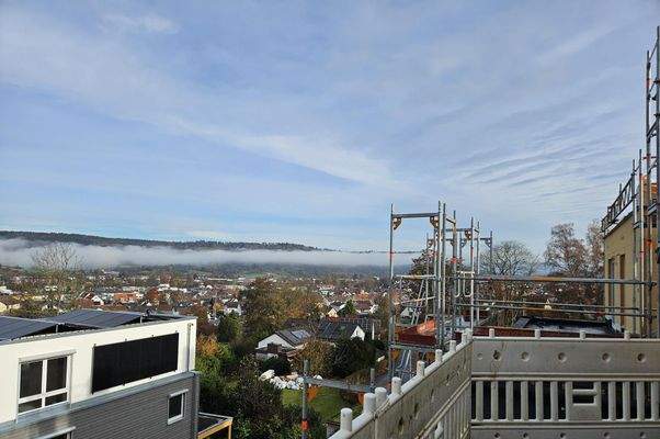Ausblick von der Dachterrasse in&#39;s Remstal