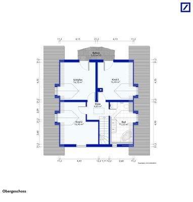 Grundriss Obergeschoss