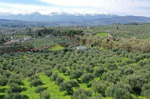 Kreta, Kalyves: Grundstück zum Verkauf in Kalyves mit atemberaubender Aussicht
