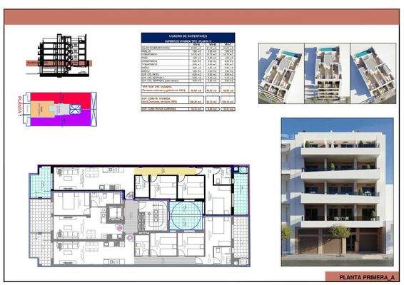 Flats in a Complex with Rooftop Pool in Torrevieja Center
