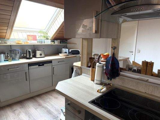 Küche im Dachgeschoss