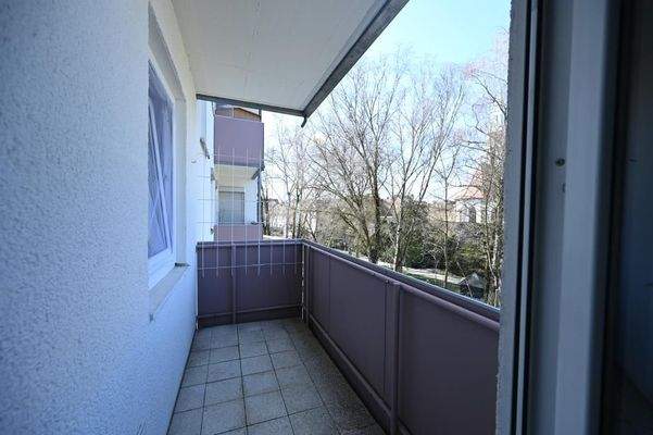 Balkon zum Stadtpark