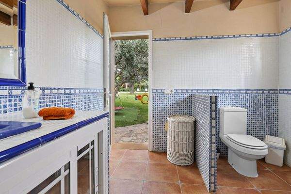 Blick vom Bad ins Grüne