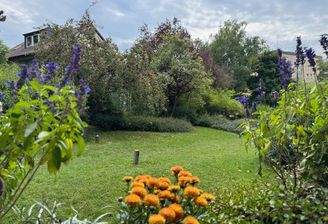 Idyllischer Blick vom Balkon