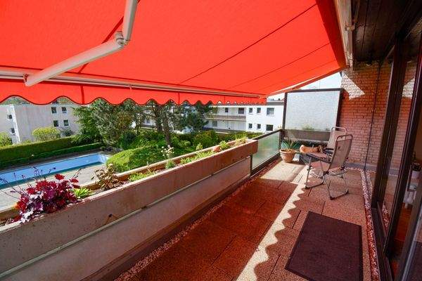 Balkon in Südausrichtung