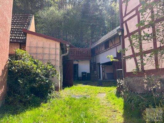 Begrünter Innenhof