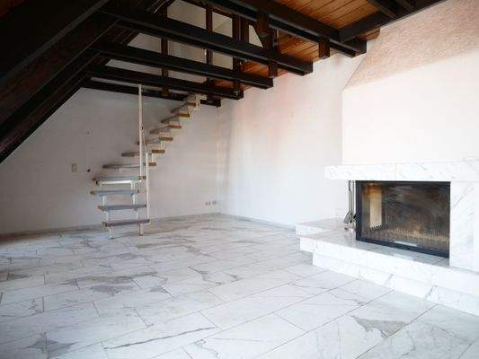 Wohnbereich mit Kamin