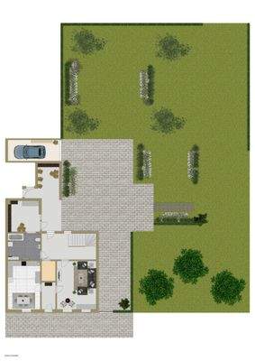 Erdgeschoss und Außenbereich