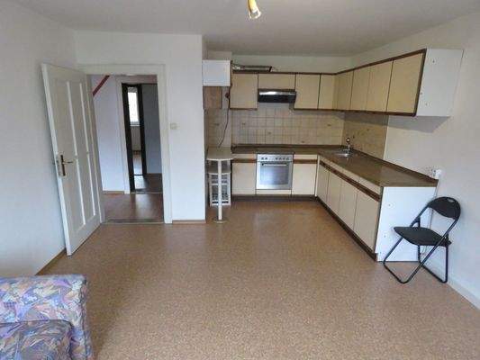 Küche in der kleinen Wohnung 