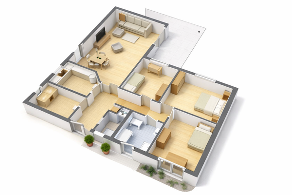 Grundriss Bungalow Fehmarn