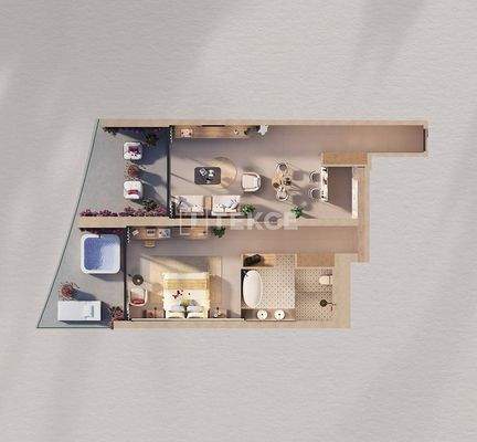 Beachfront Hotel Rooms with Rental Guarantee in World Islands Dubai