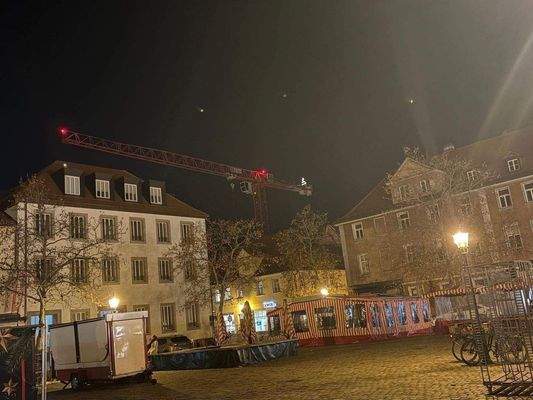 Weihnachtsbaum auf unserem Kran