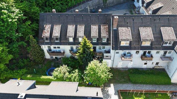 Blick von oben auf die Rückseite