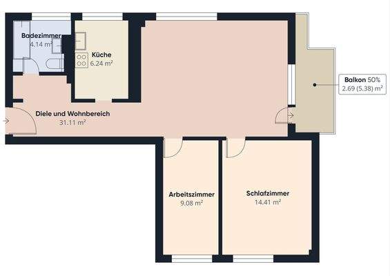 S&P | Grundriss 1. Obergeschoss