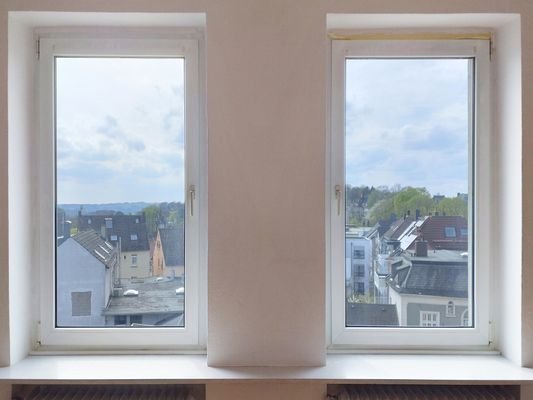 Blick aus dem Wohnzimmerfenster