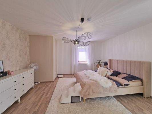 Schlafzimmer im Obergeschoss Whg. 1