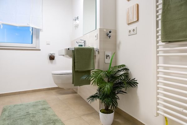 Modernes Bad d. Musterwohnung