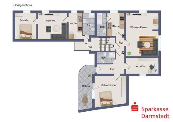 Grundriss Obergeschoss