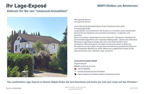 Hinweis auf das Lage-Exposé