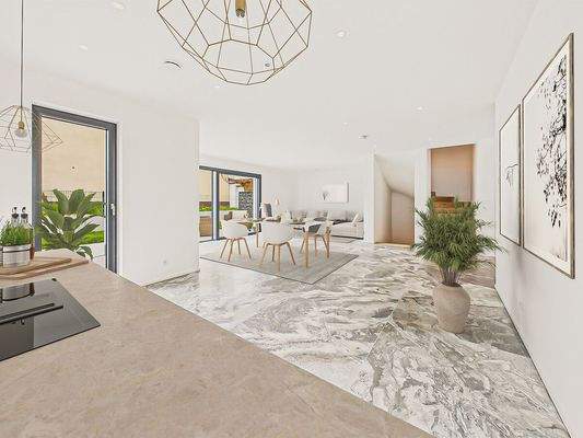 Wohnzimmer Wohnbereich (Visualisierungsbeispiel)