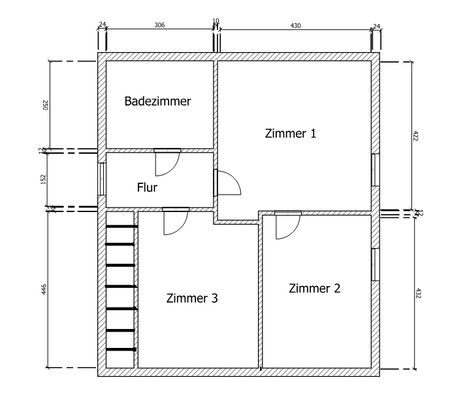 Grundriss Wohnhaus OG