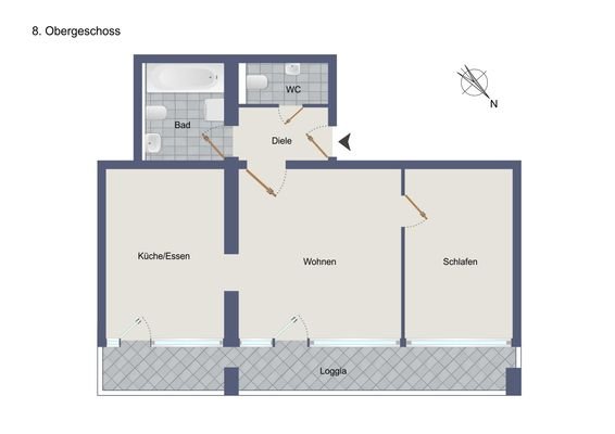 Grundriss-Illustration