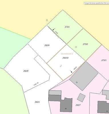 Lageplan Parzelle 2