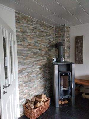 Kamin, wasserführend