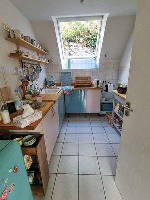 Küche im Dachgeschoss