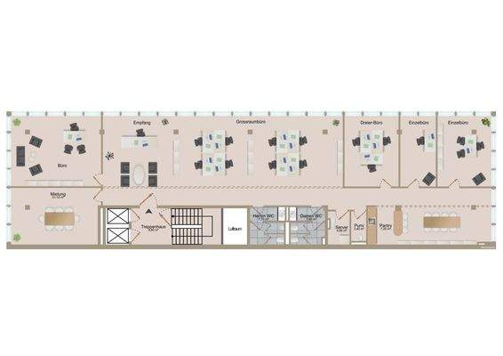 Grundrissbeispiel 1. - 5. Obergeschoss