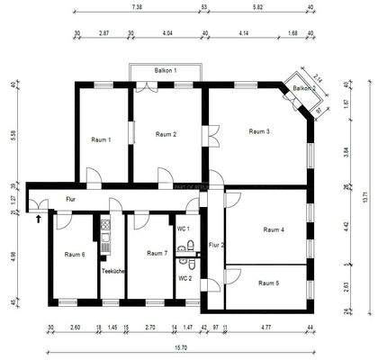 Grundriss - ca. Maße
