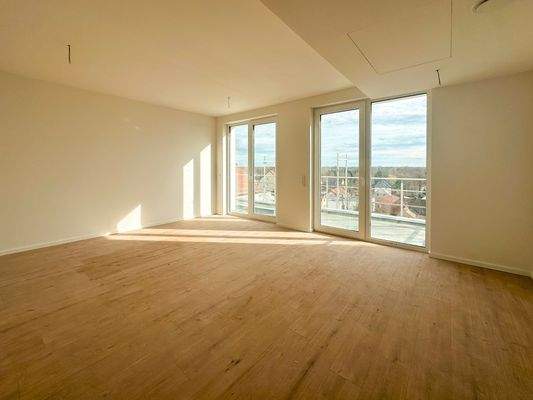 Offener Wohnbereich mit schönem Ausblick